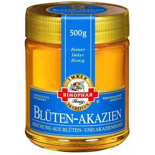 Bihophar Blüten-Akazien-Honig 500G 1 Bihophar Blüten-Akazien-Honig 500G