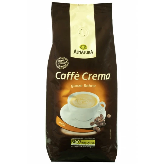 Alnatura Bio Caffè Crema Ganze Bohne 1KG 1 Alnatura Bio Caffè Crema Ganze Bohne 1KG