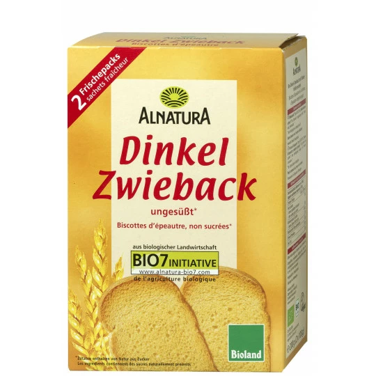 Alnatura Bio Dinkel Zwieback 200G 1 Alnatura Bio Dinkel Zwieback 200G