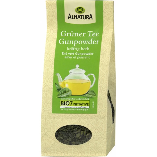 Alnatura Bio Grüner Tee Gunpowder Lose 100G 1 Alnatura Bio Grüner Tee Gunpowder Lose 100G