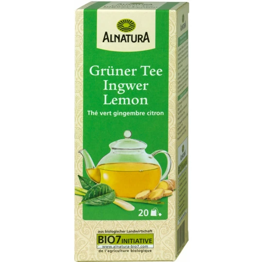Alnatura Bio Grüner Tee Ingwer Lemon 20ST 30G 1 Alnatura Bio Grüner Tee Ingwer Lemon 20ST 30G