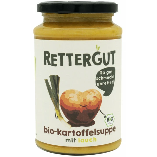 Rettergut Bio Kartoffelsuppe Mit Lauch 375ML 1 Rettergut Bio Kartoffelsuppe Mit Lauch 375ML