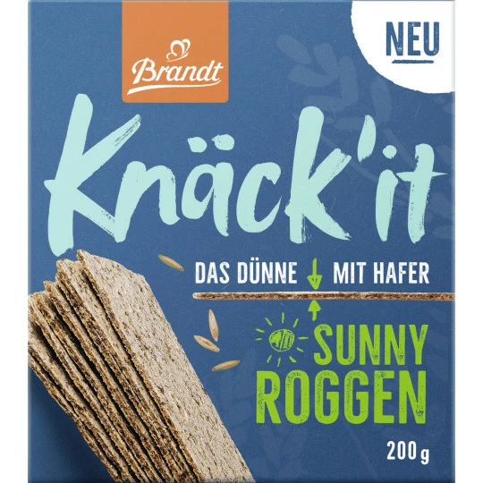 Brandt Knäck'it Sunny Roggen 200G 1 Brandt Knäck'it Sunny Roggen 200G