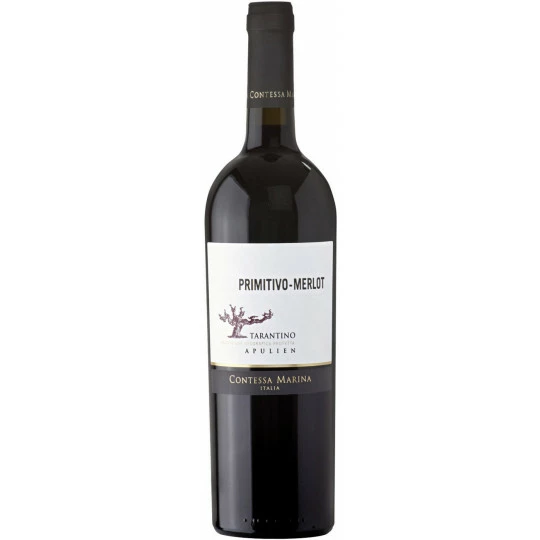 Contessa Marina Primitivo-Merlot Rotwein 0,75L 1 Contessa Marina Primitivo-Merlot Rotwein 0,75L