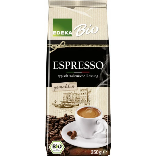 EDEKA Bio Espresso Gemahlen 250G 1 EDEKA Bio Espresso Gemahlen 250G