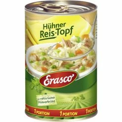 Erasco 1 Portion Hühner-Reistopf Mit Hühnerbrühe 400G