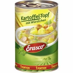 Erasco 1 Portion Kartoffel-Topf Mit Würstchen 400G