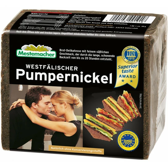 Mestemacher Echt Westfälischer Pumpernickel 250G 1 Mestemacher Echt Westfälischer Pumpernickel 250G