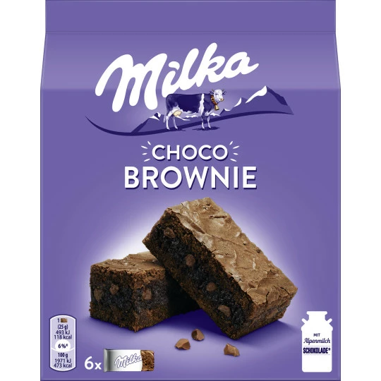 Milka Choco Brownie 6ST 150G 1 Milka Choco Brownie 6ST 150G