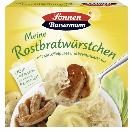 Sonnen Bassermann Meine Rostbratwürstchen 480G 1 Sonnen Bassermann Meine Rostbratwürstchen 480G